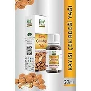 BİO VİTALS KAYISI ÇEKİRDEĞİ YAĞI 20 ML