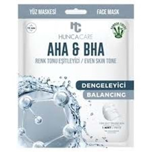 HUNCACARE AHA&BHA /RENK TONU EŞİTLEYİCİ KAĞIT MASKE