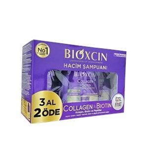 BİOXCİN COLLAGEN & BİOTİN HACİM ŞAMPUANI (300 ML & 3 AL 2 ÖDE )