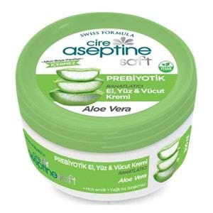 CİRE ASEPTİNE SOFT ( EL, YÜZ & VÜCUT KREMİ / ALOE VERA ) 300 ML