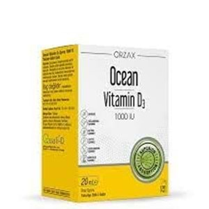 ORZAX OCEAN VİTAMİN D3 1000 IU 20 ML SPREY