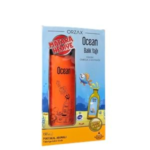 ORZAX OCEAN PORTAKAL AROMALI BALIK YAĞI (MATARA HEDİYELİ/ 150 ML)