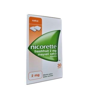 NİCORETTE MEYVELİ NİKOTİN SAKIZI 2 MG 30 SAKIZ