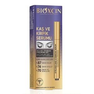 BİOXCİN KAŞ VE KİRPİK SERUMU (KOLAJEN, VİT. B5, HYALURONİK ASİT) 3 ML