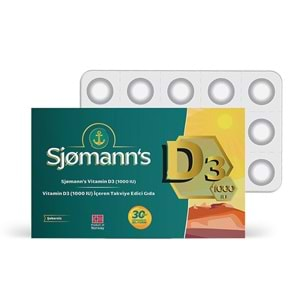 EASY FİSHOİL SJOMANN'S VİTAMİN D3 1000 IU ÇİĞNENEBİLİR JEL 30 TABLET