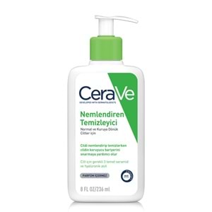 CERAVE NEMLENDİREN YÜZ TEMİZLEYİCİ ( 3 TEMEL SERAMİD & HYALÜRONİK ASİT / NORMAL VE KURUYA DÖNÜK CİLTLER / 236 ML )