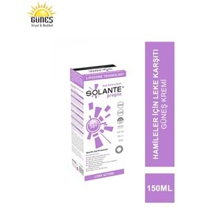 SOLANTE PREGNA SUN CARE LOTİON GÜNEŞ KREMİ SPF50+ 150 ML ( HAMİLELERE ÖZEL )