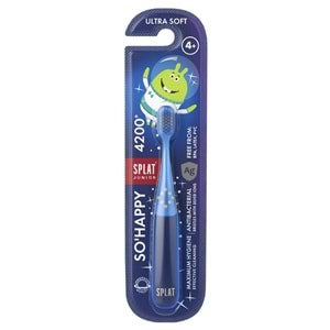 SPLAT JUNIOR SO HAPPY GÜMÜŞ İYONLU ANTİBAKTERİYEL DİŞ FIRÇASI ( 4+ YAŞ / EKSTRA YUMUŞAK )