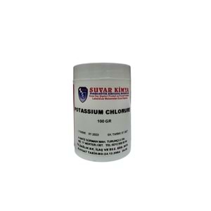 SUVAR POTASSIUM CHLORURE 100 GR ( POTASYUM KLORÜR )