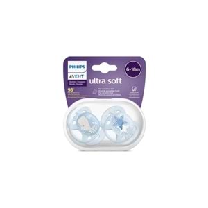PHILIPS AVENT ULTRA SOFT EMZİK 2 Lİ (6-18 AY / ERKEK / SCF 223/03)
