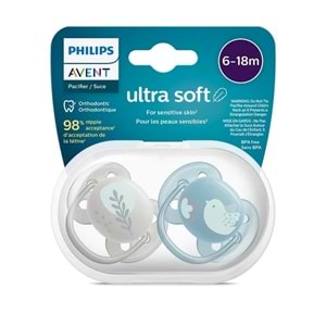 PHILIPS AVENT ULTRA SOFT EMZİK 2 Lİ (6-18 AY / ERKEK/ SCF 091/15)