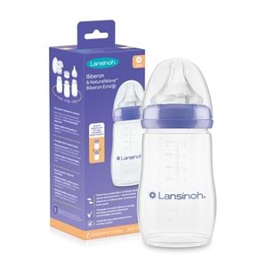 LANSİNOH NATURALWAVE PP BİBERON 240 ML ( M-3+ AY )
