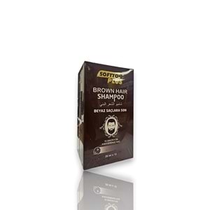 SOFTTOPLUS KAHVERENGİ ŞAMPUAN ( 25 ML X 10 ADET )