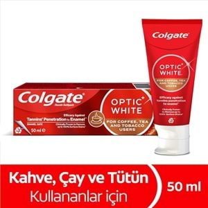 COLGATE OPTIC WHİTE DİŞ MACUNU 50 ML ( ÇAY VE KAHVE LEKELERİNE KARŞI )