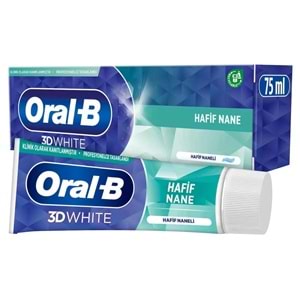 ORAL-B DİŞ MACUNU PRO-3D WHİTE HAFİF NANE 75 ML