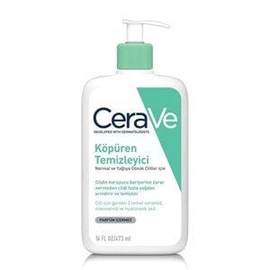 CERAVE KÖPÜREN TEMİZLEYİCİ 473 ML ( YAĞLIYA DÖNÜK VE NORMAL CİLTLER )
