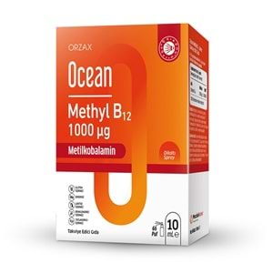ORZAX OCEAN METHYL B12 1000 MCG ( METİLKOBALAMİN & DİLALTI SPREY / 10 ML )