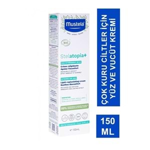 MUSTELA STELATOPİA NEMLENDİRİCİ + ÇOK KURU CİLT ( ATOPİYE EĞİLİMLİ ) 150 ML