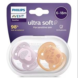 PHILIPS AVENT ULTRA SOFT EMZİK 2 Lİ (6-18 AY / KIZ / SCF 091/18)