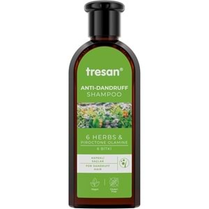TRESAN KEPEK KARŞITI ŞAMPUAN 300 ML ( KEPEKLİ SAÇLAR / 6 BİTKİ ÖZÜ )