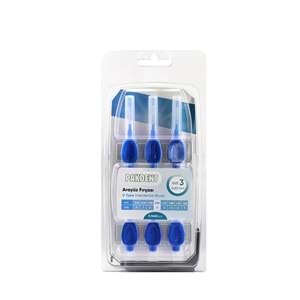 PAKDENT ARA YÜZ FIRÇASI 0,60 MM 6 LI PAKET NO : 3 ( U TİPİ / MAVİ )