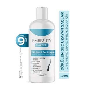 EMBEAUTY KOLAJEN VE KERATİN SAÇ DÖKÜLMESİNE KARŞI BESLEYİCİ ŞAMPUAN 400 ML