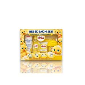 DALİN BEBEK BAKIM SETİ ( PİŞİK KREMİ & BEBEK YAĞI & BEBEK ŞAMP. & ISLAK HAVLU )