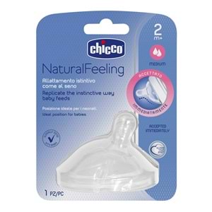 CHİCCO NATURAL FEELİNG BİBERON EMZİĞİ 2+ AY (1 ADET)