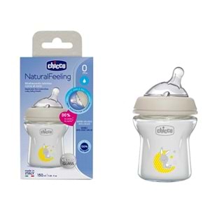 CHİCCO NATURAL FEELİNG CAM BİBERON 0+ AY 150 ML