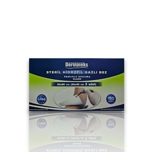 DERMATEKS HİDROFİL PAMUKLU GAZLI BEZ ( 30 x 40 CM / 2 ADET )