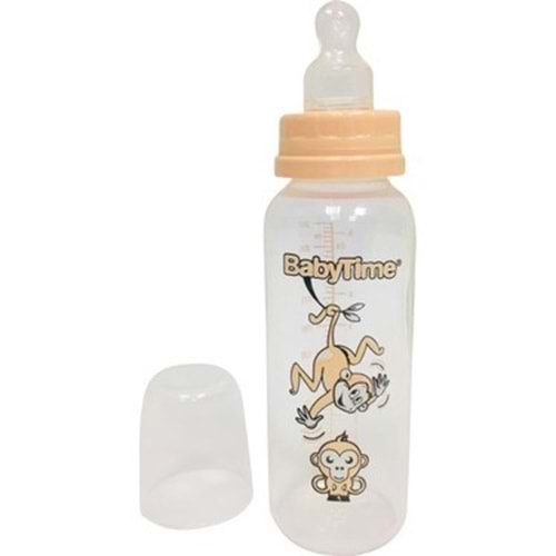 BT067 BABY TİME DAMAKLI UCLU KLASİK BİBERON 250 ML