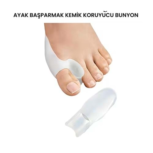 ABC SOFTSTEP SİLİKON HALLUKS VALGUS VE BUNION KORUYUCU PED ( 1 ÇİFT / SS 032 )