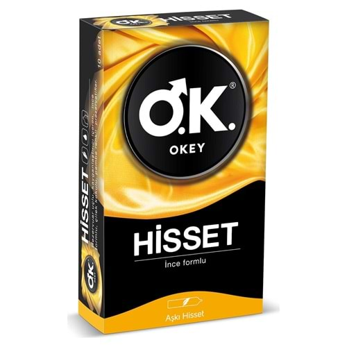 OKEY PREZERVATİF HİSSET ( İNCE FORMLU / 10 ADET )