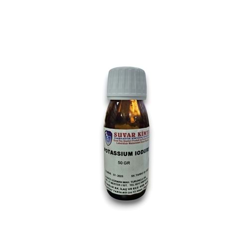 SUVAR POTASSIUM IODURE (POTASYUM İYODÜR) 50 GR