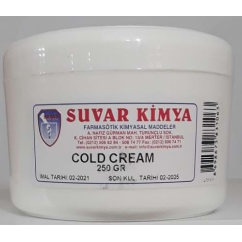 SUVAR COLD CREAM 250 GR