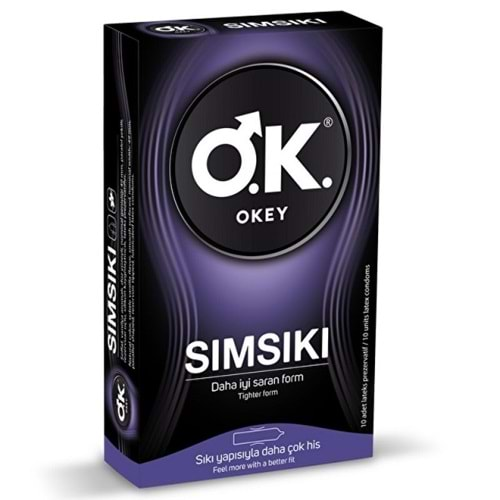 OKEY PREZERVATİF SIMSIKI ( DAHA İYİ SARAN FORM / 10 ADET )