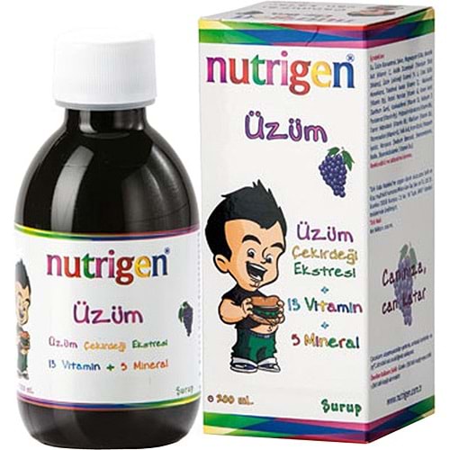 NUTRİGEN ÜZÜM ÇEKİRDEĞİ EKSTRESİ ŞURUP 200 ML