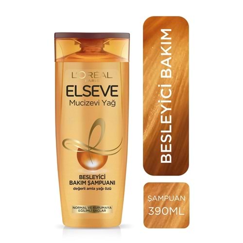 ELSEVE ŞAMPUAN 390 ML ( MUCİZEVİ YAĞ & NORMAL VE KURUMAYA EĞİLİMLİ SAÇLAR )