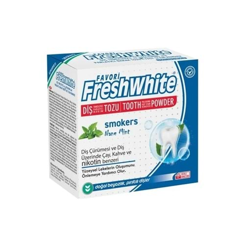 FRESH WHİTE DİŞ TOZU SMOKERS 50 GR