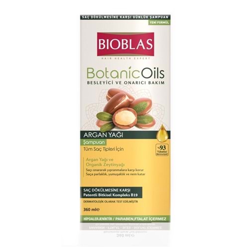 BIOBLAS ŞAMPUAN (ARGAN YAĞI) 360 ML