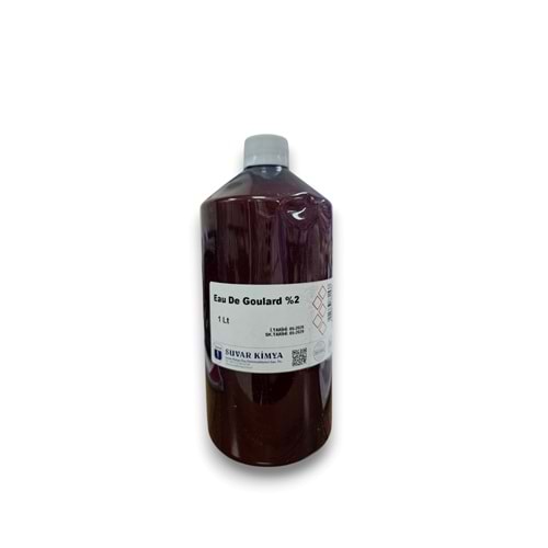 SUVAR EAU DE GOULARD % 2 (HAZIR KURŞUN SUYU) 1 LT