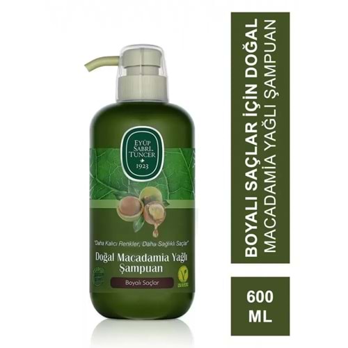 EYÜP SABRİ TUNCER MACADAMİA YAĞLI ŞAMPUAN ( BOYALI SAÇLAR /600 ML )
