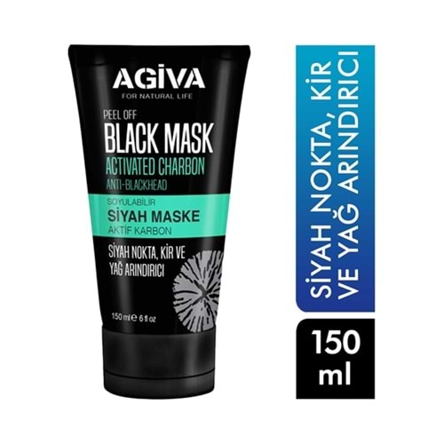 AGİVA SİYAH MASKE TÜP 150 ML