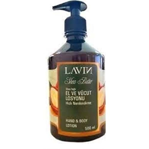 LAVİN EL VE VÜCUT LOSYONU 500 ML (SHEA)