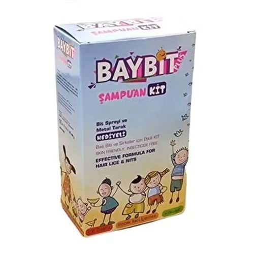 BAYBİT BİT ŞAMPUANI 200 ML + BİT SPREYİ 75 ML KOFRE ( METAL TARAK HEDİYELİ )