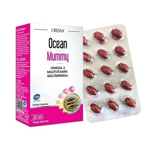 ORZAX OCEAN MUMMY (OMEGA 3-MULTİVİTAMİN) 30 KAPSÜL