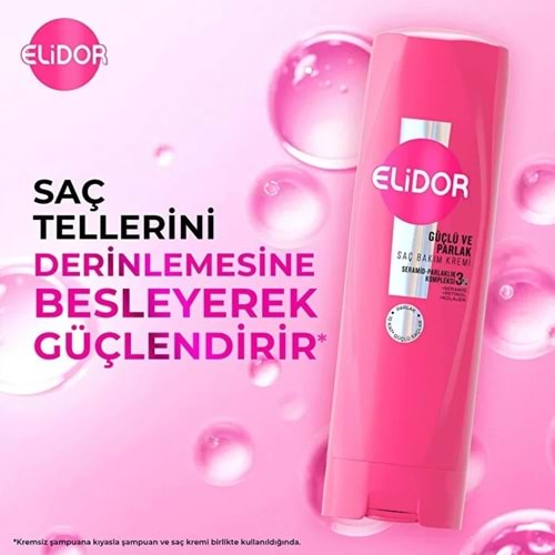 ELİDOR GÜÇLÜ VE PARLAK SAÇ BAKIM KREMİ 350 ML