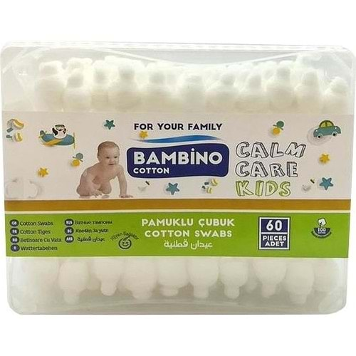 BAMBİNO KULAK ÇUBUĞU ÇOCUK 60 Lİ