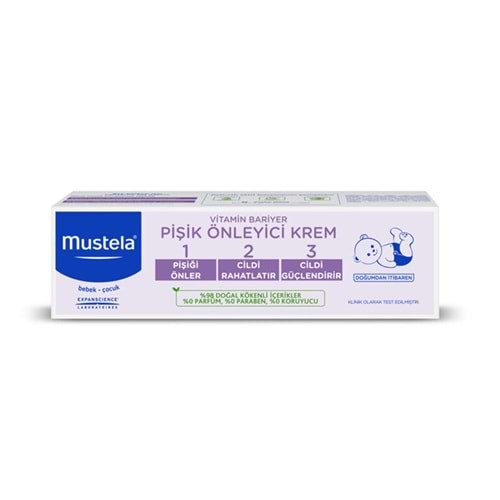 MUSTELA VİTAMİN BARİYER 1.2.3 PİŞİK ÖNLEYİCİ KREM 100 ML