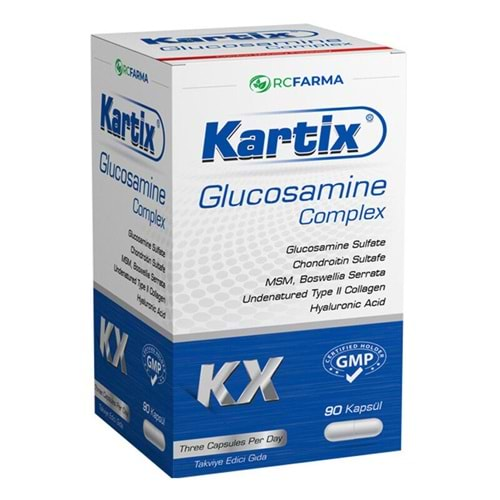 KARTİX GLUCOSAMİNE COMPLEX 90 KAPSÜL ( CHONDURATİN & MSM & TYPE II COLLAGEN & HYALURONİC ASİD )